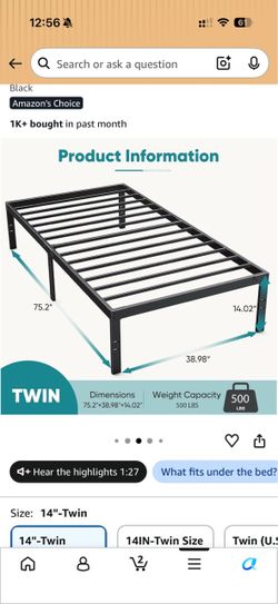 Metal Twin Bed Frame