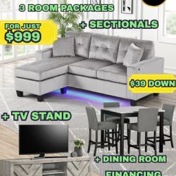 3 Room Packages Deal Grey 😍🔥❤️