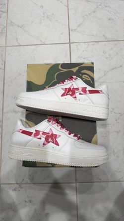 A Bathing Ape Pink ABC Camo Bapesta Size 9