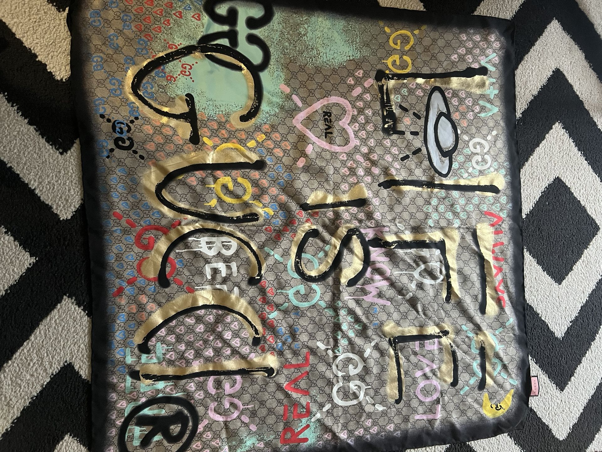 Authentic Gucci Silk Scarf