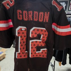 Josh Gordon Signed Cleveland Browns 12 Camo Football Jersey Autograph Beckett
