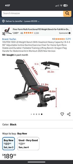 New In Box Incline Bench