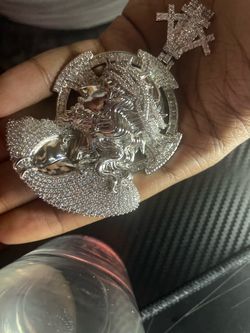 Moissanite Jesus Pendant