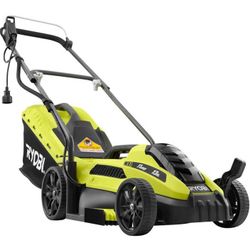 RYOBI 11 Amp Corded Electric Walk Behind Push Lawn Mower, 13 Inches