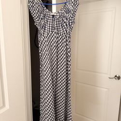 Plaid Navy Dress
