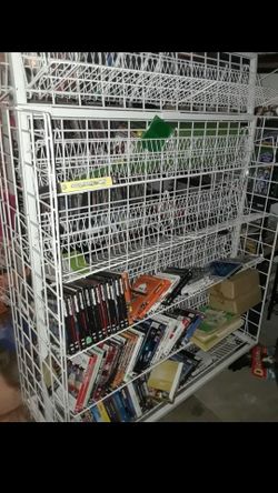 Rolling DVD, video game shelf ect