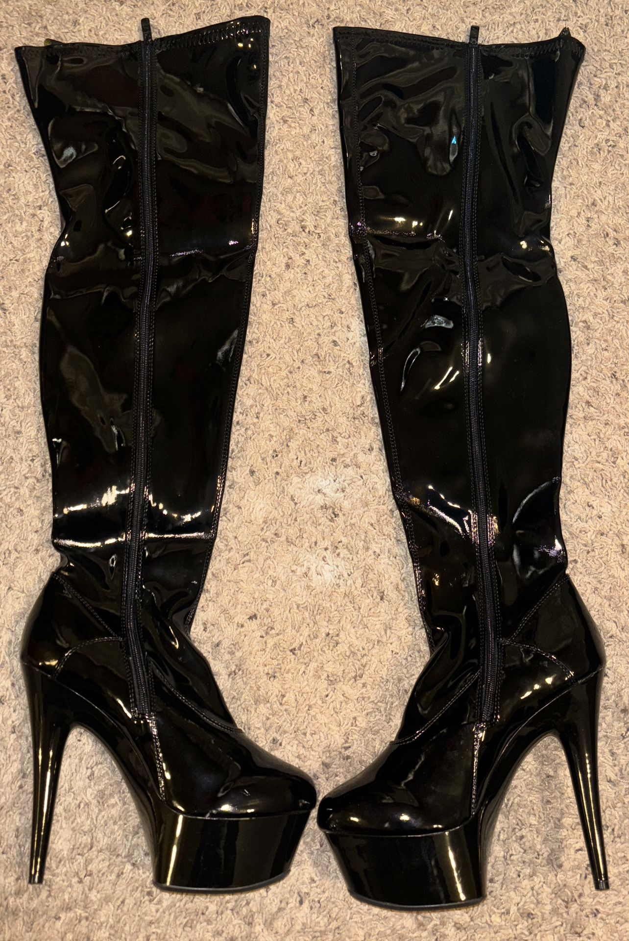 *New* High Heeled Vinyl Boots