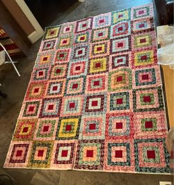 Unfinished Quilt, Reversible, 87.5” x 65.75”