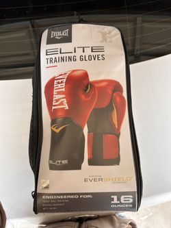 Red Elite Training Boxing Gloves 16 Ounces 