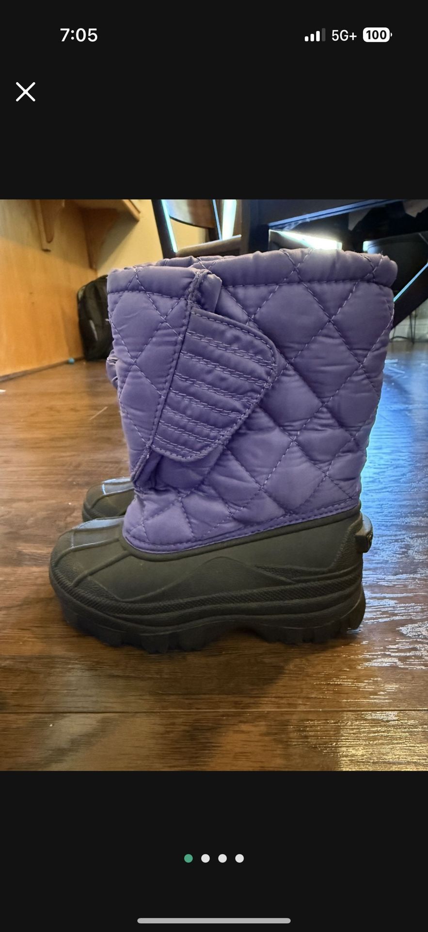 Girl Snow Boots Size 12