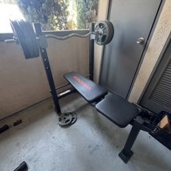 Small Bench And Curl Bar Only 