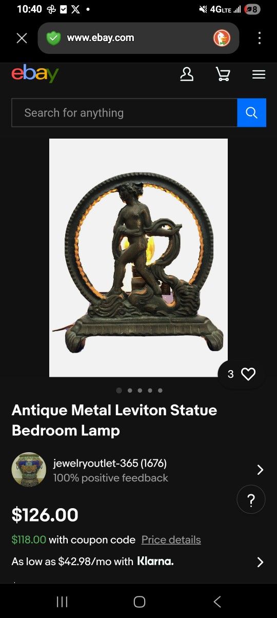 Antique Statue Light