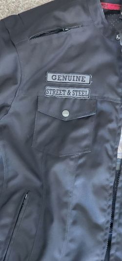 Street and steel motorcycle jacket