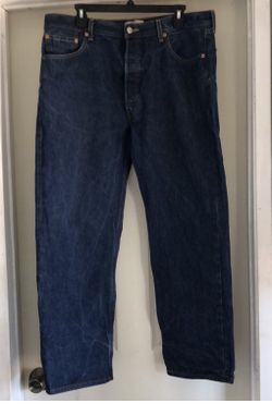 Men’s 501 Levi’s Size 36 X 29 Blue Jeans Button Fly Made In Mexico Vintage