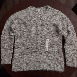 NEW SO V Neck Tunic Sweater Women's S 