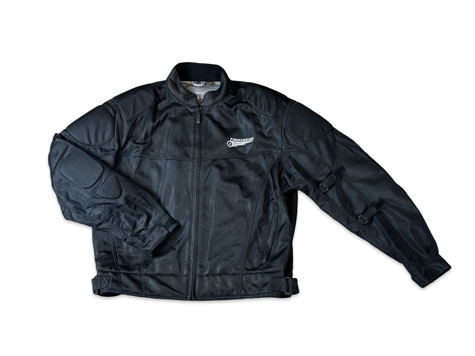 First Gear Mesh Tex II mens padded riding jacket 2XL black extra large biker XXL