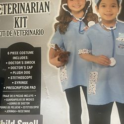 New Veterinarian Kit Costume Small Child $10