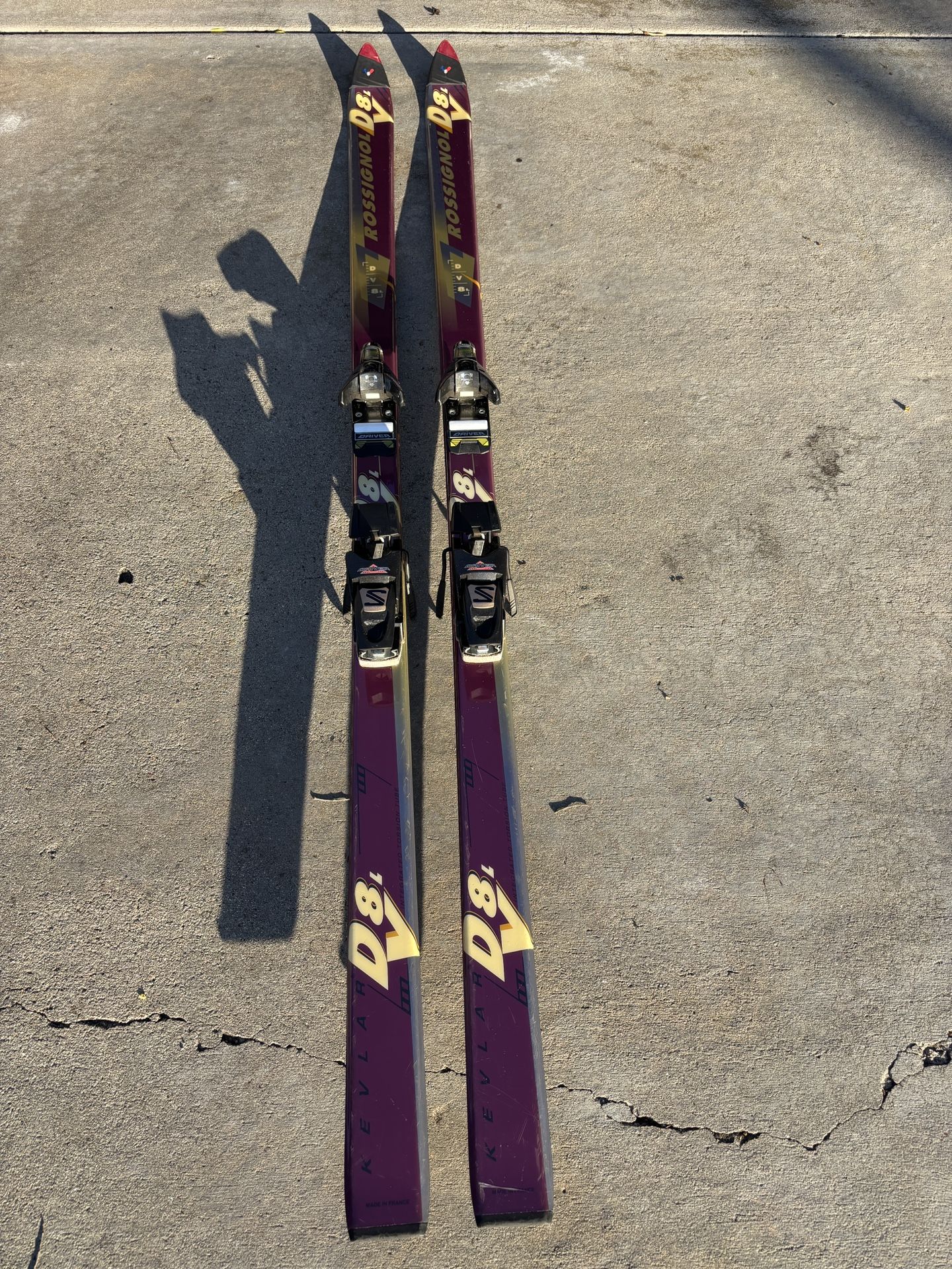 ROSSIGNOL DV8L KEVLAR R9100 ALL MOUNTAIN SKIS