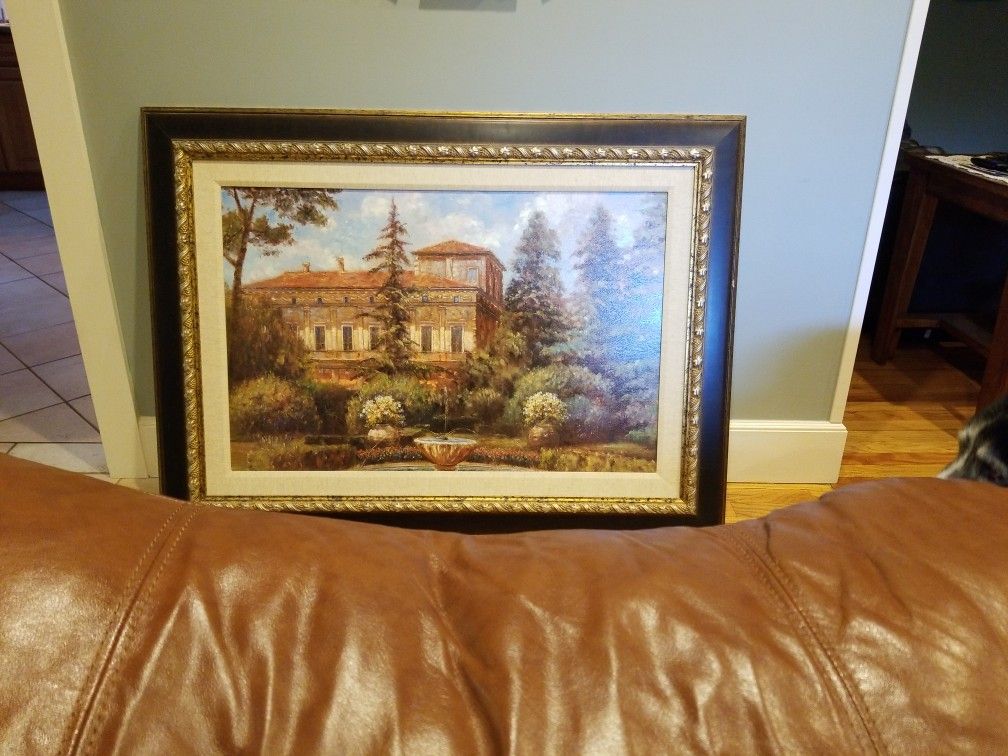Tuscany  Beautiful Canvas Picture 