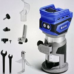 Wood Router Cordless, Compact for MAK 18V Battery, 1/4” Collet, 2 Batteries