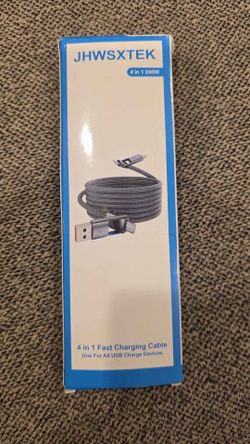4 in 1 Fast Charging Cable 10 ft/240W