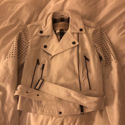 Burberry leather jacket