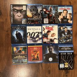 Blue Ray Regular DVDs Movies TV Shows Bundle 