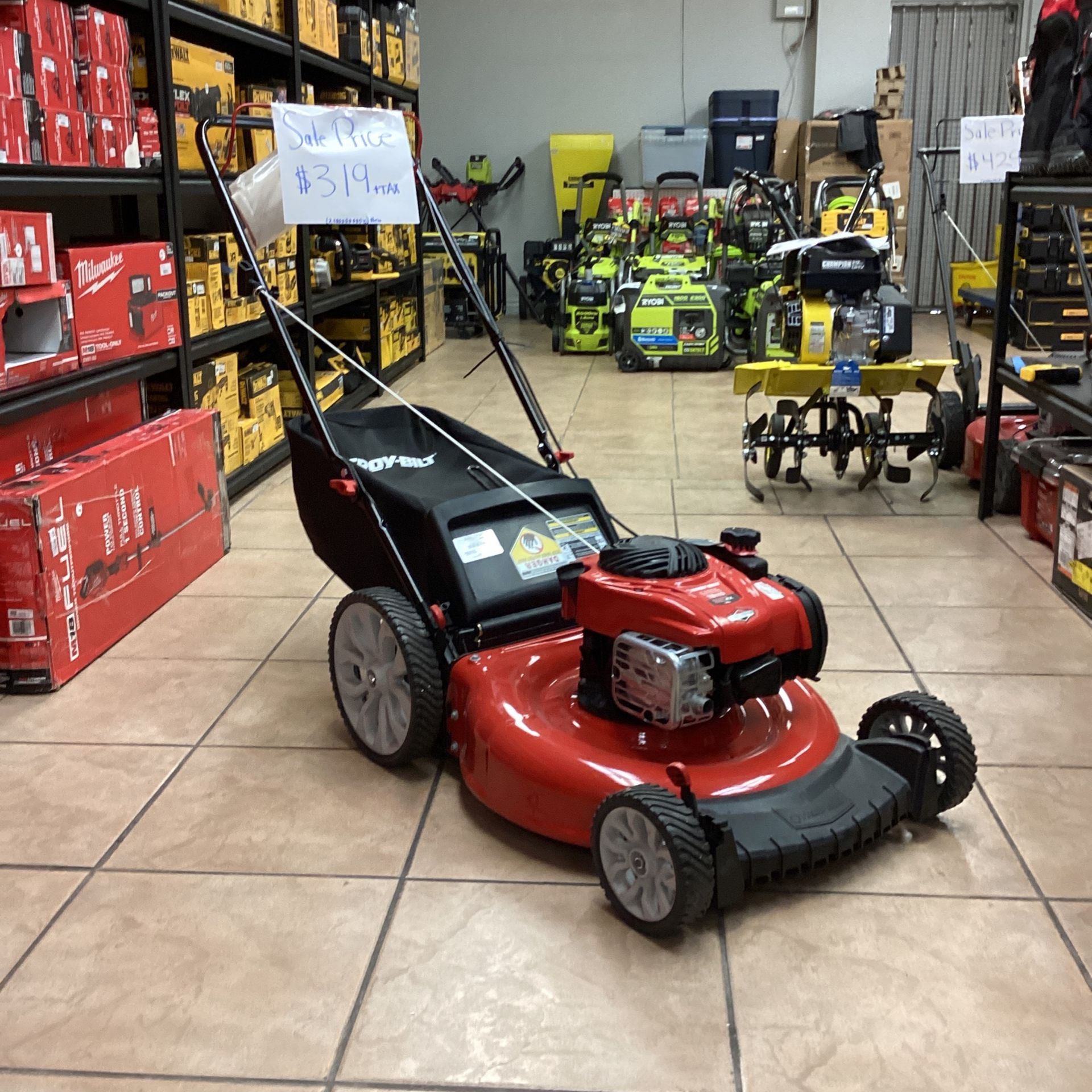 Troy Bilt Large Wheel Push Mower Troy Bilt 21 140cc 550ex Series