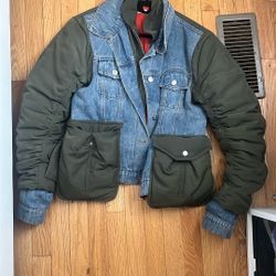 Green And Denim Jacket 
