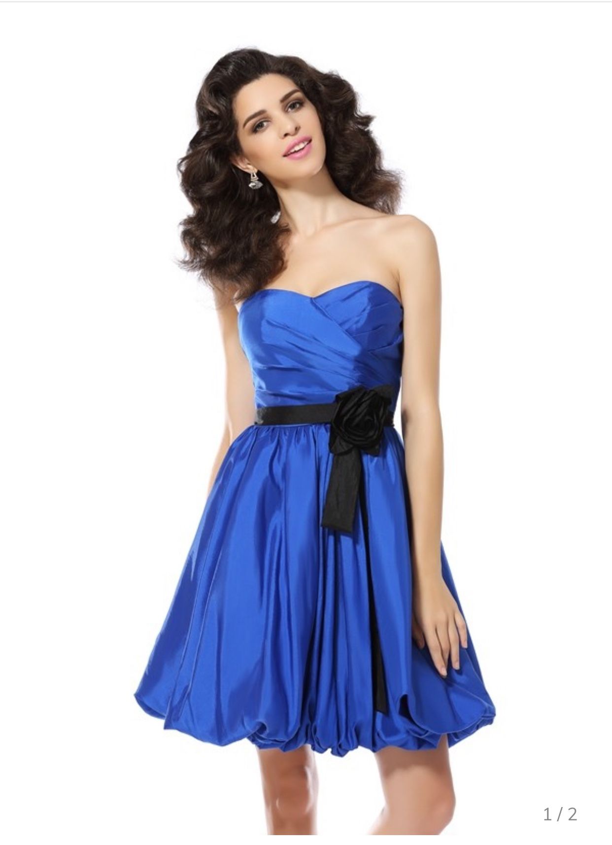 Beautiful Fancy Pansy Evening Gown/ Perfect for Graduation And Pictures