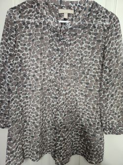 Banana Republic Women's Taupe Blouse - Size Medium