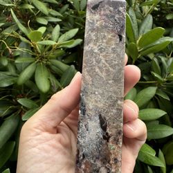 Green With Garnet And Mica 