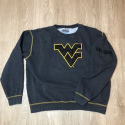 Colosseum Charcoal West Virginia Crew Neck Sweatshirt size XL