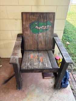 University of Florida Gators Handmade Wood Chair