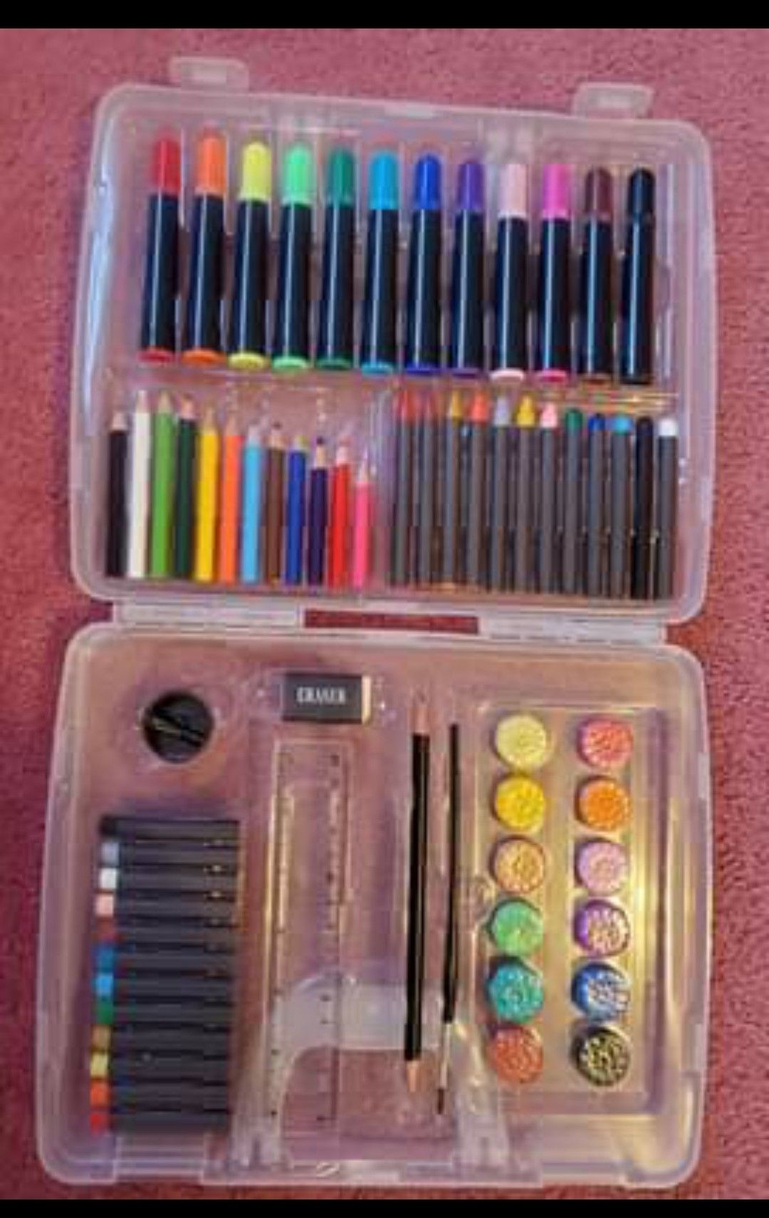 Art/Coloring/School Supply Kit in Carrying Case