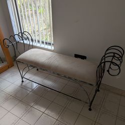 Wrought Iron Entryway / Vanity Bench – Collezione Europa