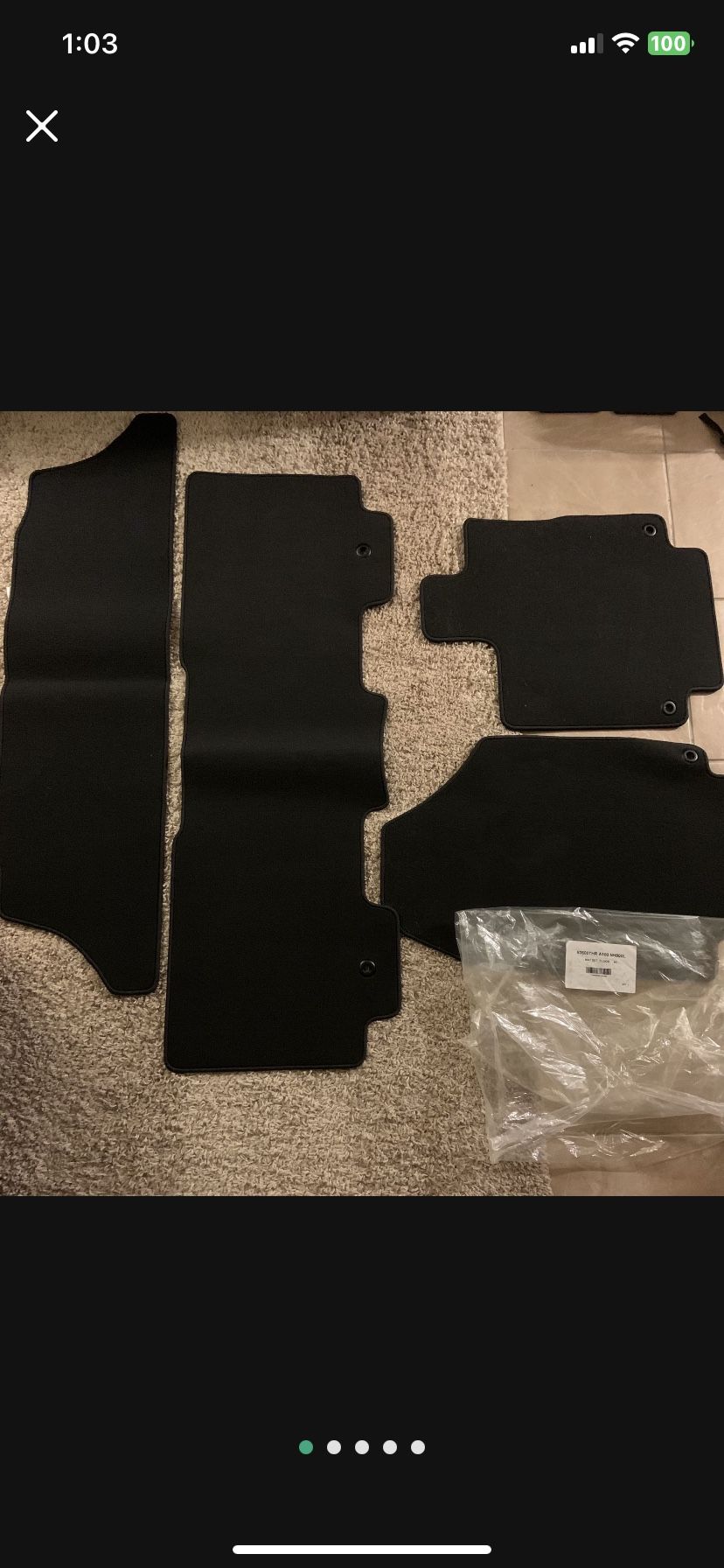 New Genuine Honda Odyssey Floor Mats Set 2018-2025