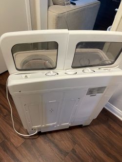 Portable Twin Tub Washer and Spin Dryer