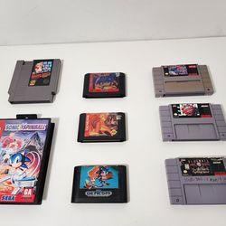 Lion King, Sonic, Aladdin, Ultimate, NBA, Vintage, Super Mario Games