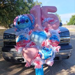Stitch Balloons Bouquets