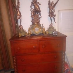 jade 3pece clock 1900s best offer