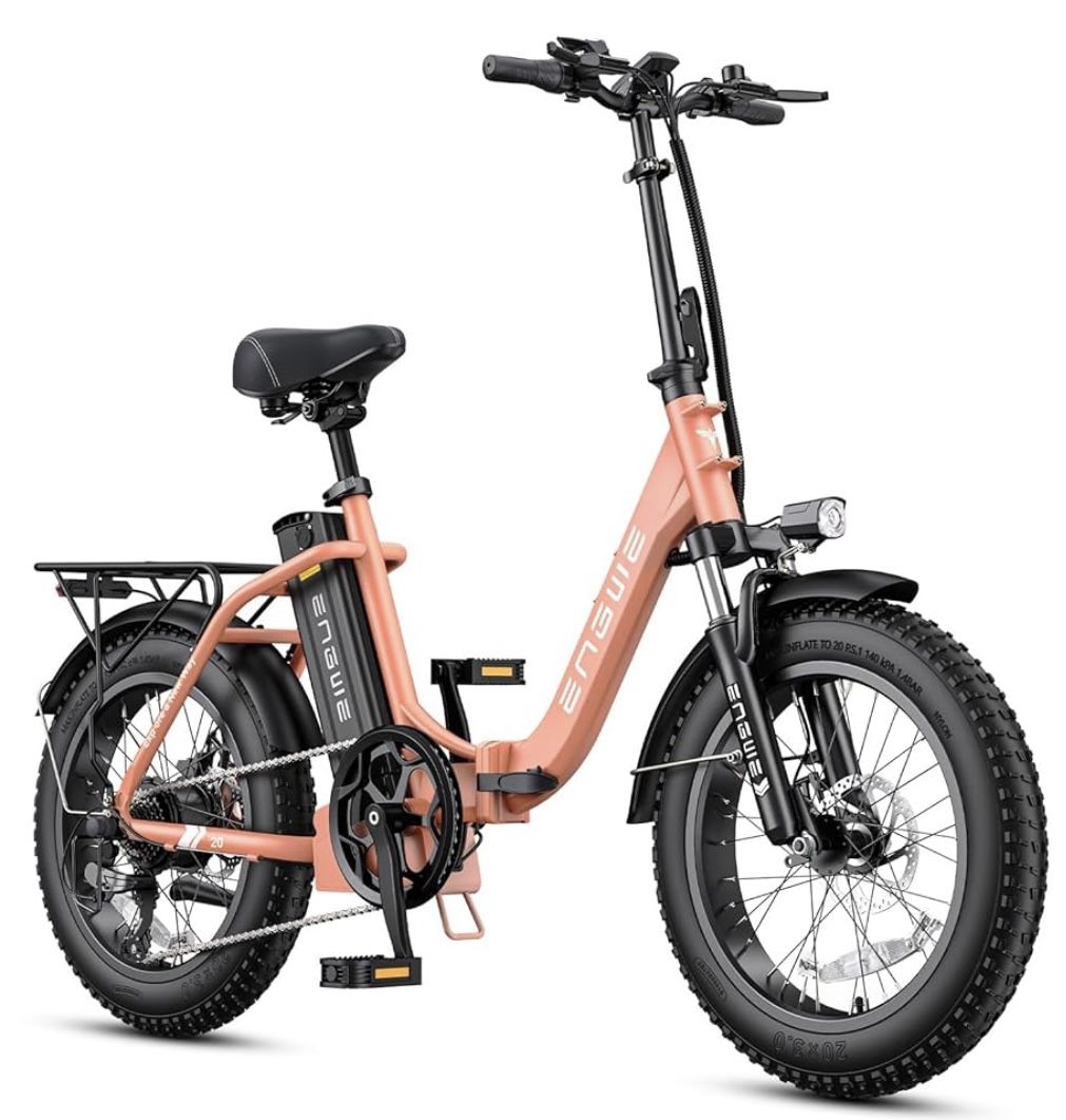 ENGWE 1125W Electric Bike for Adults, L20 2.0 20''×3.0" Fat Tire Electric Bicycle 52V 13Ah Removable Battery Max Range 68Miles & 28MPH for Urban Commu