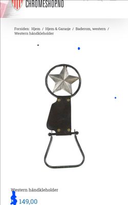 Rustic Metal Star Leather