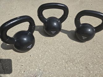 Set Of Three Kettle Bells