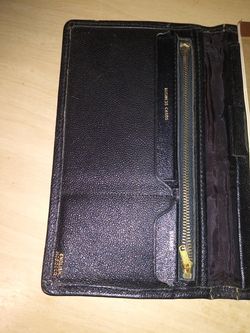 Leather notepad card holder