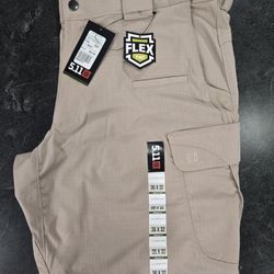 5.11 Tactical Men's Stryke Uniform Pants w/Flex-Tac W36/L32 Khaki