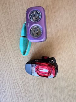 Bike lights  knog front light and lezyne rear light