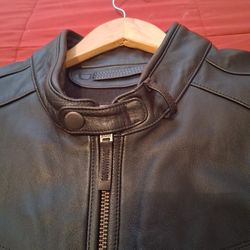 BMW Large Leather Motorcycle Jacket $250