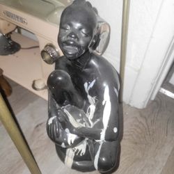 African Drummer Boy Statue