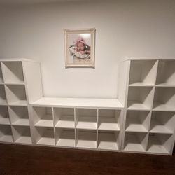 📦 White Cube Storage Shelving Units - Set of 3 (Custom Display Setup) 📦 TACOMA